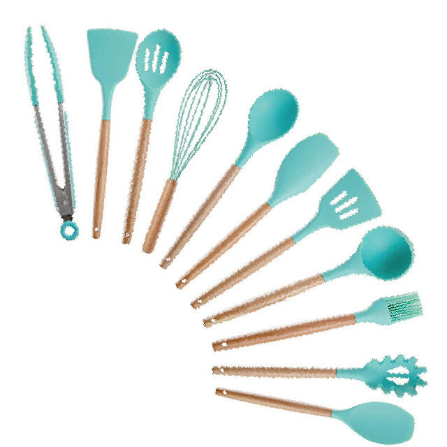 Ensemble d'Ustensiles de Cuisine en Silicone